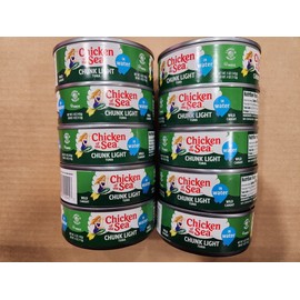 Chicken Of the Sea 10 CHICKEN OF THE SEA BEST TUNA CHUNK LIGHT TUNA IN WATER NET WT 5 OZ EA 02/2026