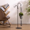 Navaris Shepherds Hooks for Outdoor - Hanging Bird Feeder Plant