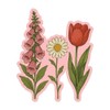 Foxglove Daisy Tulip FDT Cling - Vibrant Static Cling Window