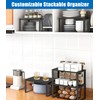 Zaxiva Metal Kitchen Rack, Stackable Spice Rack for Kitchen and