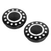 Unbranded Black Cut Swingarm Pivot Covers Cap For Harley Road