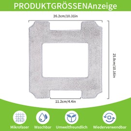 JYAILIFES Pack of 6 Accessories for Ecovacs Winbot W2 / W2 Omni Window Cleaning Robots, 6 Wipes Accessories