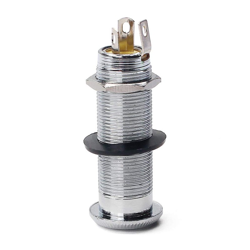 Alnicov Cylinder Clip End Pin Mono Panel Output Jack Socket