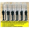 FTG USA 6 Pc #6 (9/64") Countersink Drill Bit Set