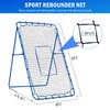 Winthai 6x4FT Baseball Lacrosse Rebounder Net, Baseball Rebounder Pitchback Net