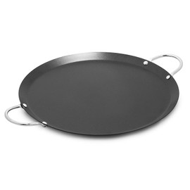 IMUSA USA 9" Nonstick Carbon Steel Small Round Comal with Metal Handles