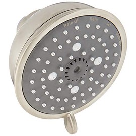 GROHE 26045EN1 Tempesta Rustic 4-Spray Shower Head 1.75 GPM, Brushed Nickel