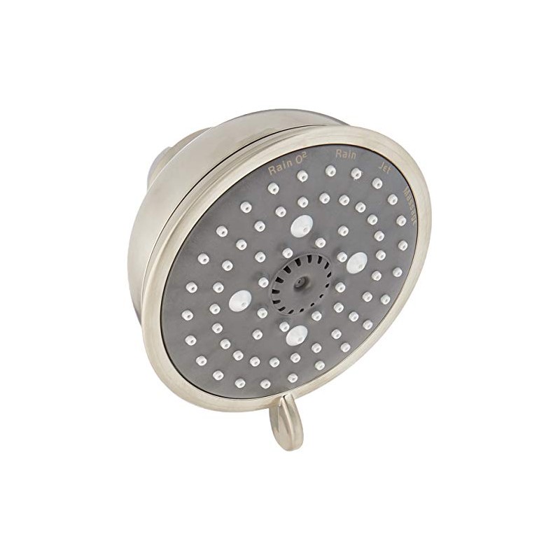 GROHE 26045EN1 Tempesta Rustic 4-Spray Shower Head 1.75 GPM, Brushed