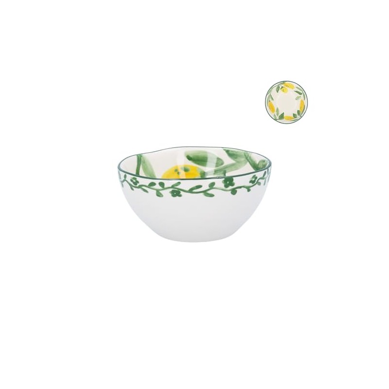 Gisela Graham Lemon Design Bowl, Small