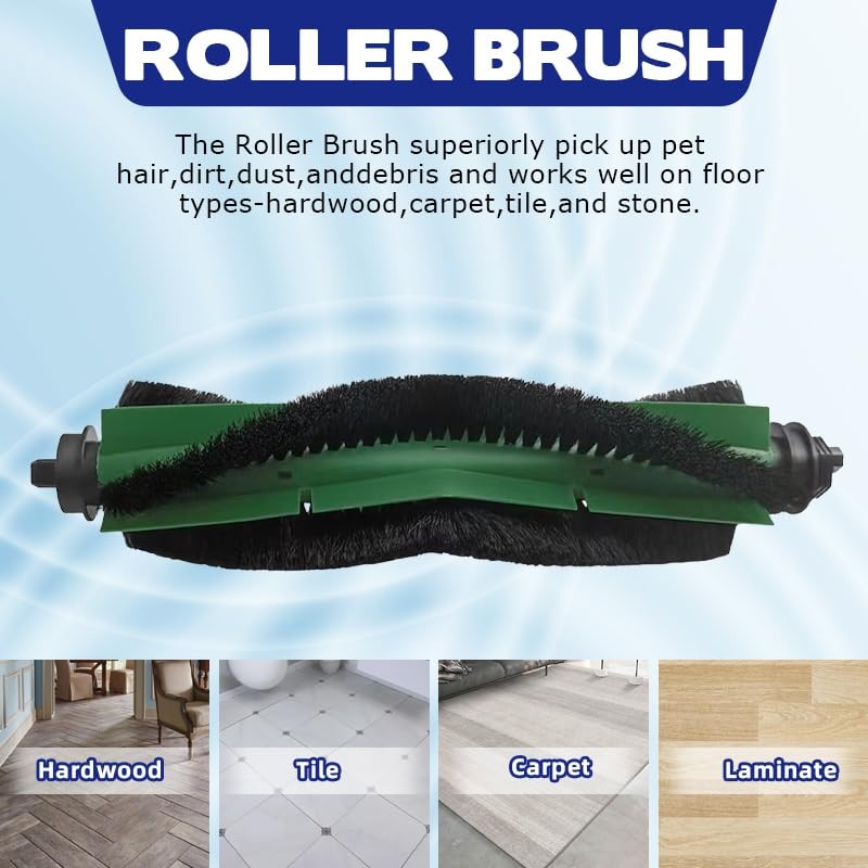 ZHICHENG 5pcs Main Brush/Side Brush/Filter Compatible with i/Robot Roomba Combo