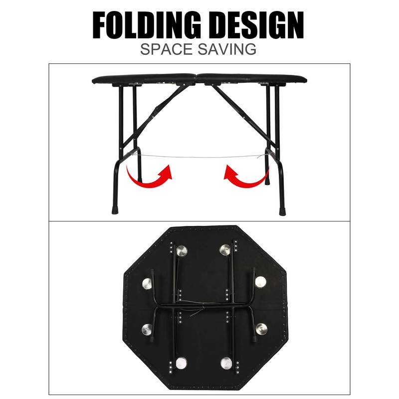 TRY & DO 48" Octagon Poker Table Texas Blackjack Table