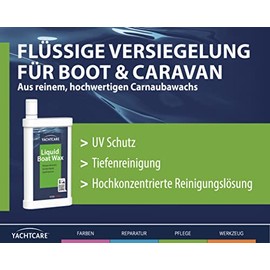 Yachtcare Liquid Boat Wax 500ml - Fl√ºssiges Bootwachs f√ºr Gelcoat und Lack, Beige