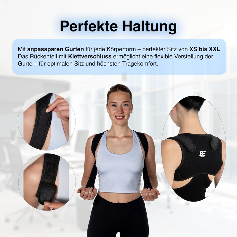 B-EASY Back Support Belt | Back Straightener | Posture Corrector