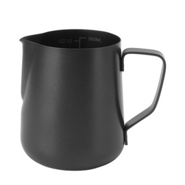 Milk Frothing Pitcher 304 Stainless Steel Coffee Steaming Milk Jug Creamer Cup with Scale for Cafe Kitchen 350ML
