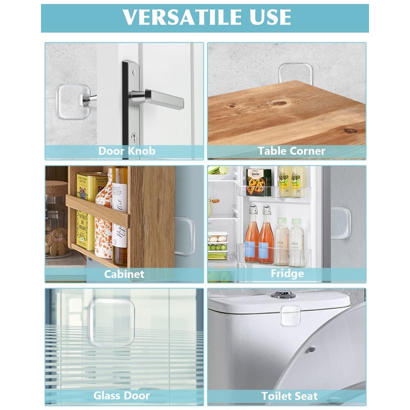 Door Stoppers Wall Protector, Etybetopstar1.57inch Reusable Door Bumper with Self