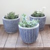 Spice CCGH1830BL Flower Pot Relief Planter, Triangle, No. 3, Diameter