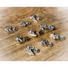 Beagle Made in England Art dog pin badge collection