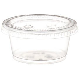 Polar Ice Jello Durable Plastic Shot Glasses, 2-Ounce, Translucent (Pack of 125)