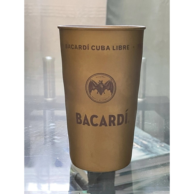 Bacardi Set of 5 Bacardi Cuba Libre Gold Aluminum Cups,