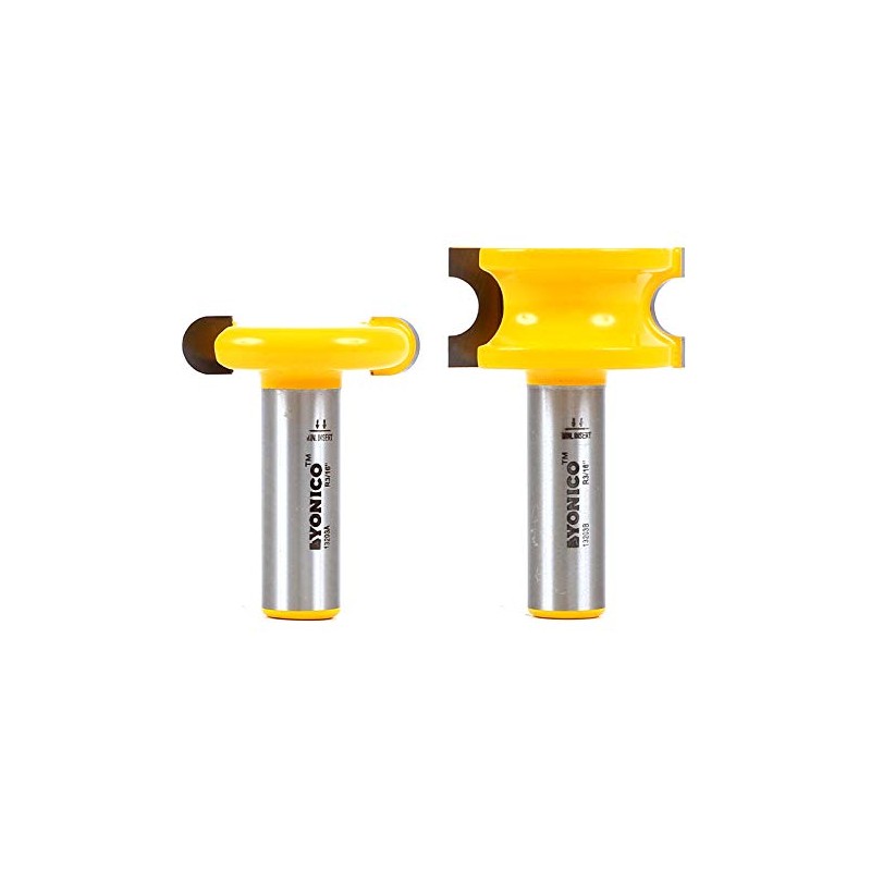 YONICO 13203 3/8-Inch Bead 2 Bit Canoe Joint Router Bit
