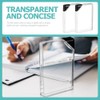 Flask Transparent Flat Water Bottle - Stylish Memo Bottle for