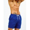 SweatyRocks Men's Drawstring Waist Swim Trunks Solid Bathing Suits Shorts