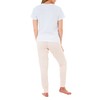 Sleepdown Women's Every Day Pyjamas Set Pajama, White Pink, XL