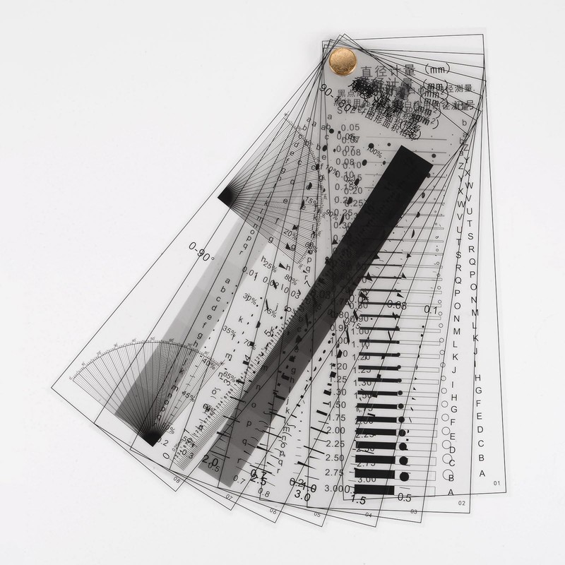 HARFINGTON High Precision SEC Size Estimation Chart Transparency Flaw Detection