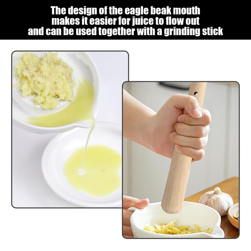 1 Pc Grinder and 1 Pc Wooden Grinding Rod, Hand