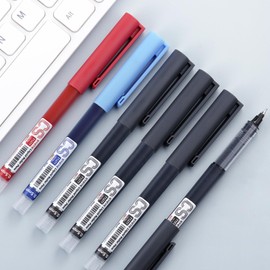 EYEYE 16 Pack Liquid Ink Rollerball Pens, CS Fine Point with 0.5mm Ink, Smooth Writing Bulk Pens and Office Supplies(12 Black+2 Red + 2 Blue)