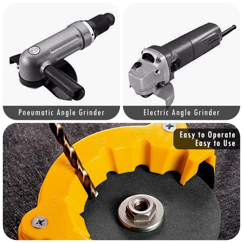 Casbomy 2-Pack 2025 Drill Bit Sharpener, Multi-Purpose Drill Grinder, Angle