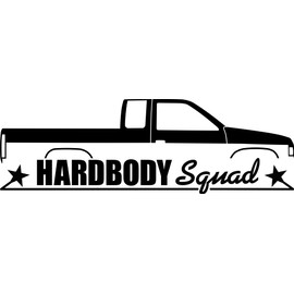 HARDBODY Squad Truck Car Decal Sticker for Nissan Hardbody Kingcab PickUp Truck d21 JDM