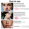 5stk Sanfte Doppelseitige Lippen Peeling Pinsel, Wiederverwendbar Silikon Lippen-Peeling Bürste