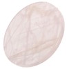 Rose Quartz Crystal Coasters, Round Gemstone Coaster for Drinks Pink
