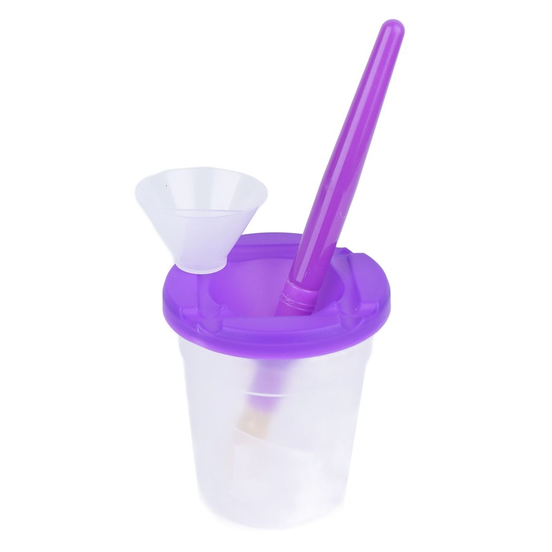10 Pieces Spill Proof Paint Cups Kids Painting Set with