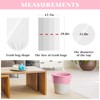 4 Gallon 300pcs Trash Bags Colorful Clear Garbage Bags, Bathroom