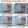 UNUN Window Air Conditioner Covers for Outside , AC Unit