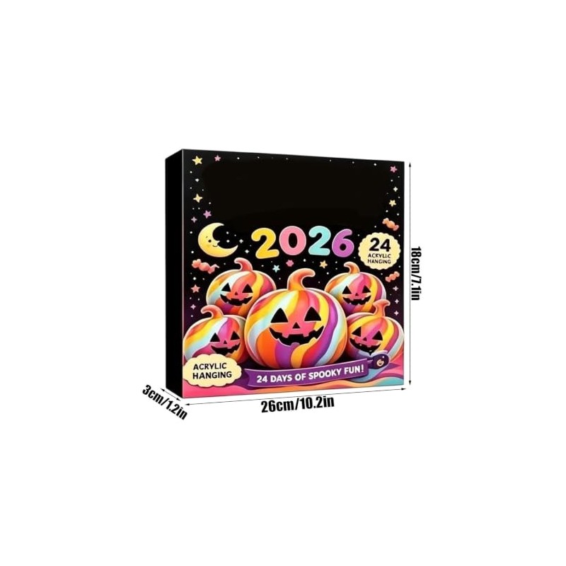 2026 Halloween Countdown Calendar, Reusable Miniature Pumpkin Set, Gift