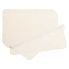 PATIKIL Glasses Cleaning Cloth 7.7" x 9", 5 Pcs Microfiber Eyeglasses Polishing Cloth Soft Suede Wipe Screen for Camera Lens Eyeglasses Screens Smart Devices, Beige