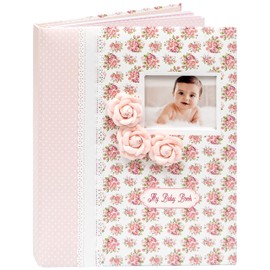 Baby Book Keepsake - Baby Memory Book and Album for Girl, Journal from Pregnancy to First 5 Years, Scrapbook to Record Memories, Milestones and Photos, Baby Book - Pink