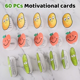 Positive Pickle Cards Jar, 60 Positive Affirmations Cards Jar, Emotional Support Pickle, Affirmation Cards For Women, Gifts For Moms