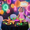 40PCS Glow Party Decorations Neon Paper Bowls Fluorescent Food Bowls