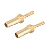sourcing map Straight Brass Barb Fitting Reducer, Fit Hose ID