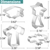 Cookie Cutters 4 PCS, Graduation Cookie Cutters by JOB JOL,