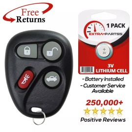 Extra-Partss Remote Keyless Entry Car Fob Replacement For GM Vehicles 4b (25695954)
