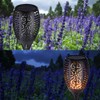 Green Blue GB156 Solar Garden Torch with Realistic Flame Garden