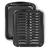 Broiler Pan for Oven Nonstick Porcelain Coated - 16.75” x