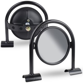 Baja Racing Supply Offroad Side View Mirror – Round Convex Glass Mirrors for 1.75" Roll Bars, Heavy-Duty UTV Side Mirrors for Polaris RZR, SxS, Dune Buggy – Easy Install, Universal Fit.