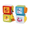 Chicco 2-in-1 Multiactivity Cube, Set of 4 Coloured Animal Blocks,