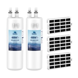 MARRIOTTO EDR1RXD1 Refrigerator Water Filter Compatible with W10295370A, WHR1RXD1, KAD1RXD1, Filter 1, W10295370, P4RFWB, P8RFWB2L, 46-9930, 46-9081 and W10311524 Air Filter (2+3)